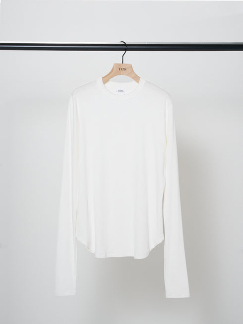 COTTON RIB LONG TEE /Y244-81090-4